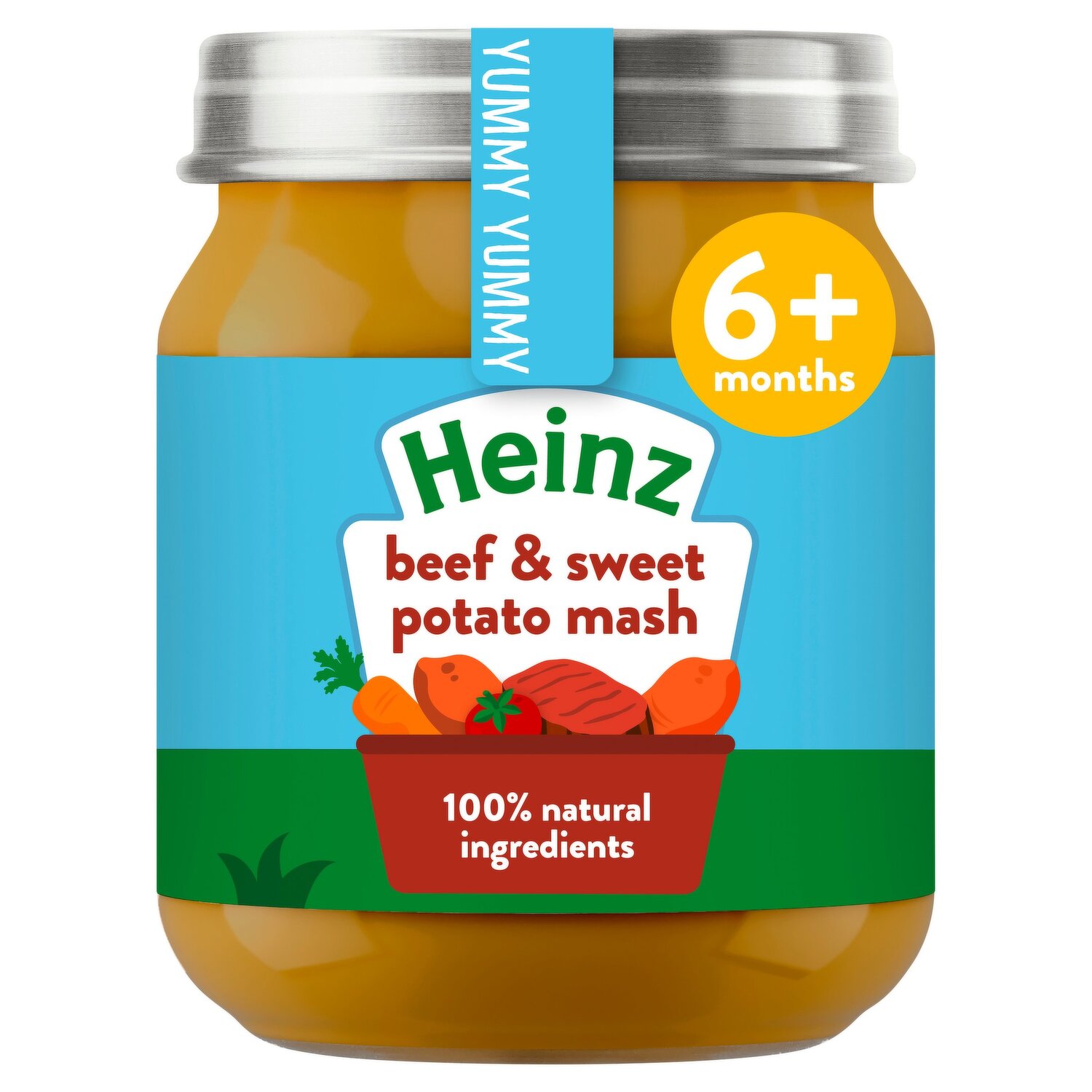 Heinz By Nature Beef & Sweet Potato Mash | Nutrient-Rich Baby Meal (6+ Months)