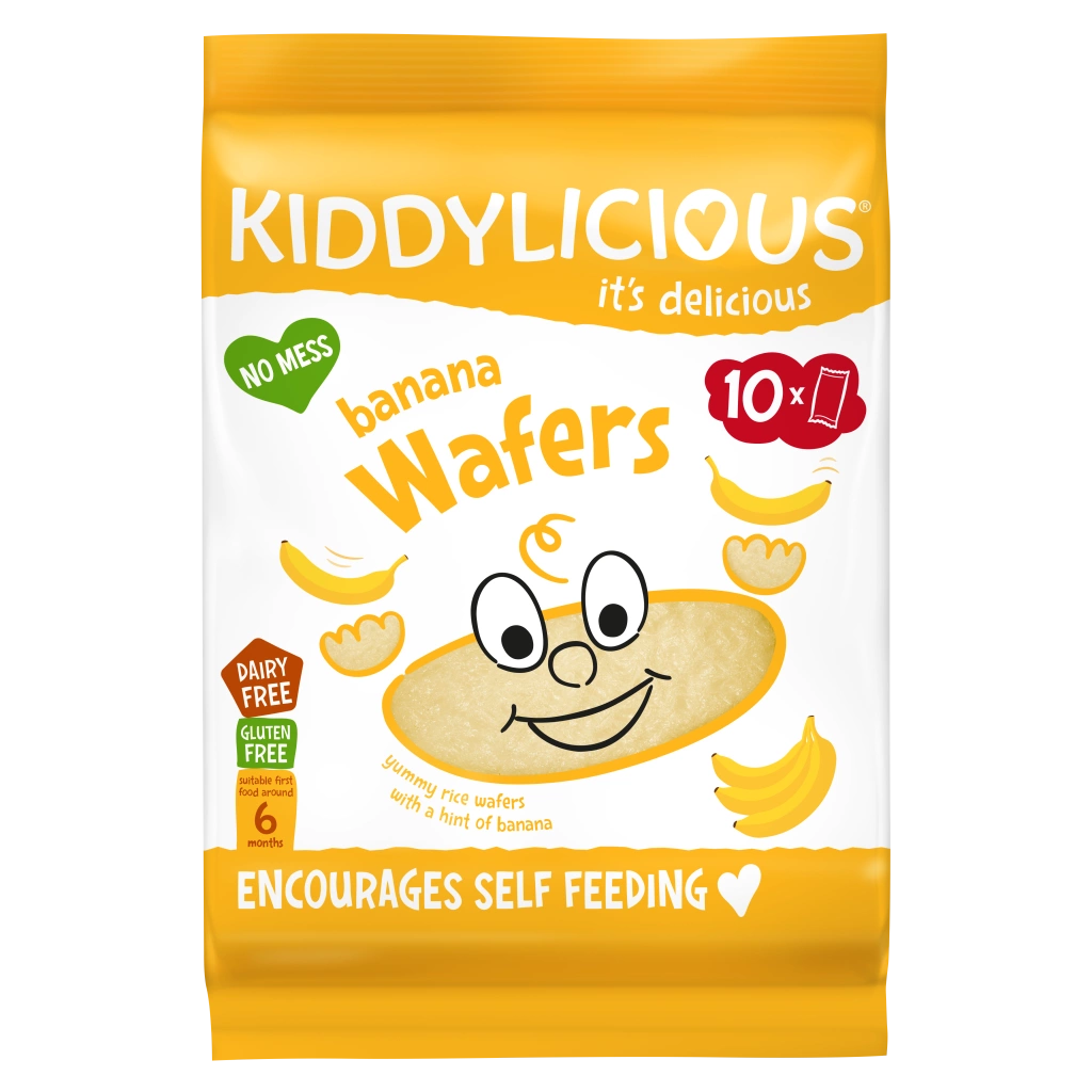 Kiddylicious Banana Wafers | Perfect Baby Snack (6+ Months)