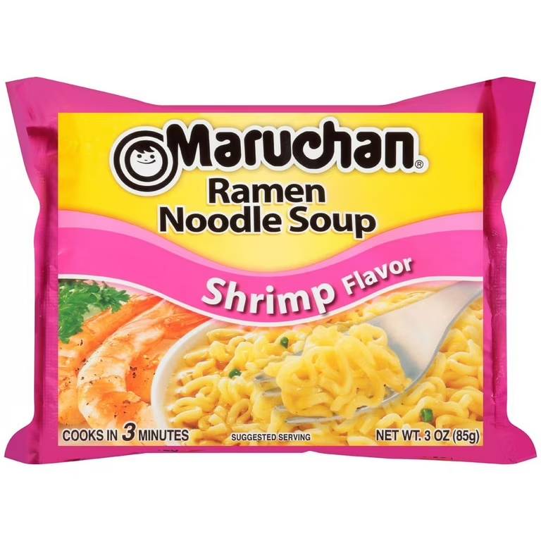 Maruchan Ramen Noodle Soup Shrimp Flavor | Quick, Savory & Flavorful