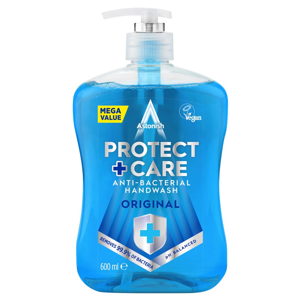 Mega Value Astonish Protect + Care Anti-Bacterial Hand Wash | 600ml