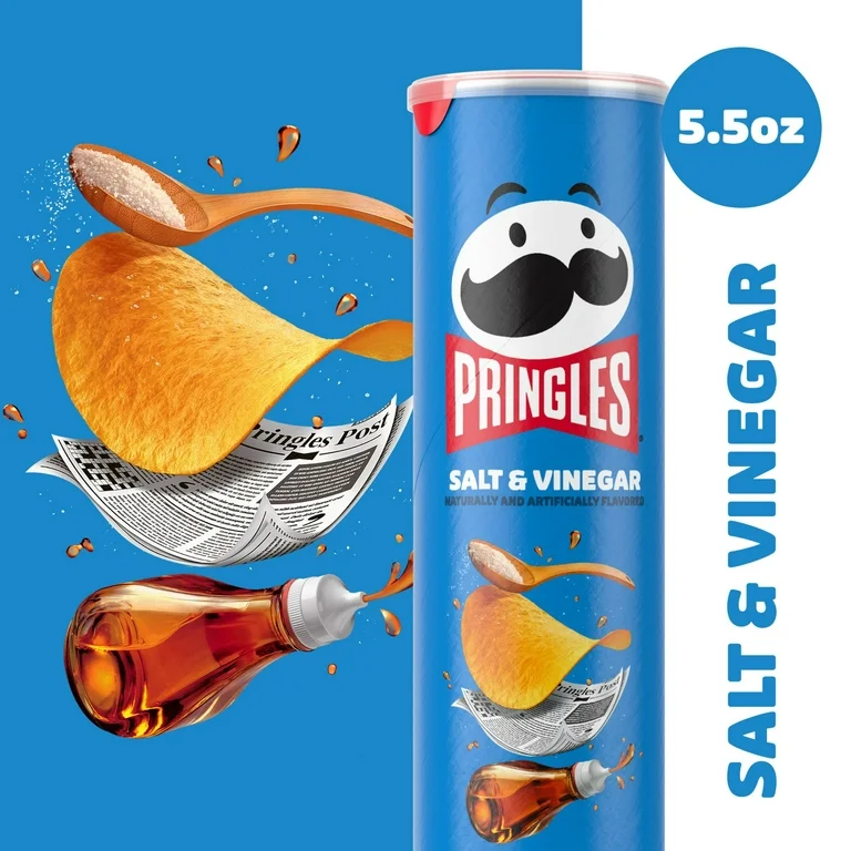 Pringles Salt & Vinegar | Tangy, Crispy & Irresistible Snack