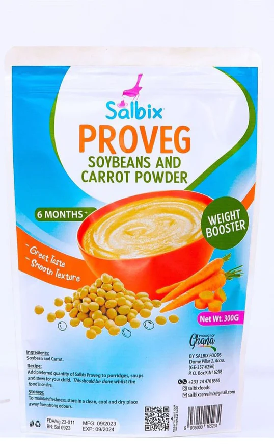 Salbix Proveg Soybeans and Carrot Powder | Nutritious Plant-Based Meal