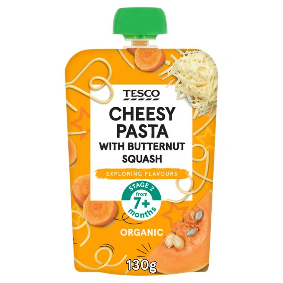 Tesco Cheesy Pasta With Butternut Squash | Tasty Organic Meal for Little Food Explorers