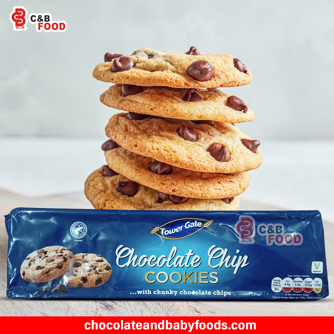 Tower Gate Choc Chip Cookies | Deliciously Crunchy Chocolate Treats