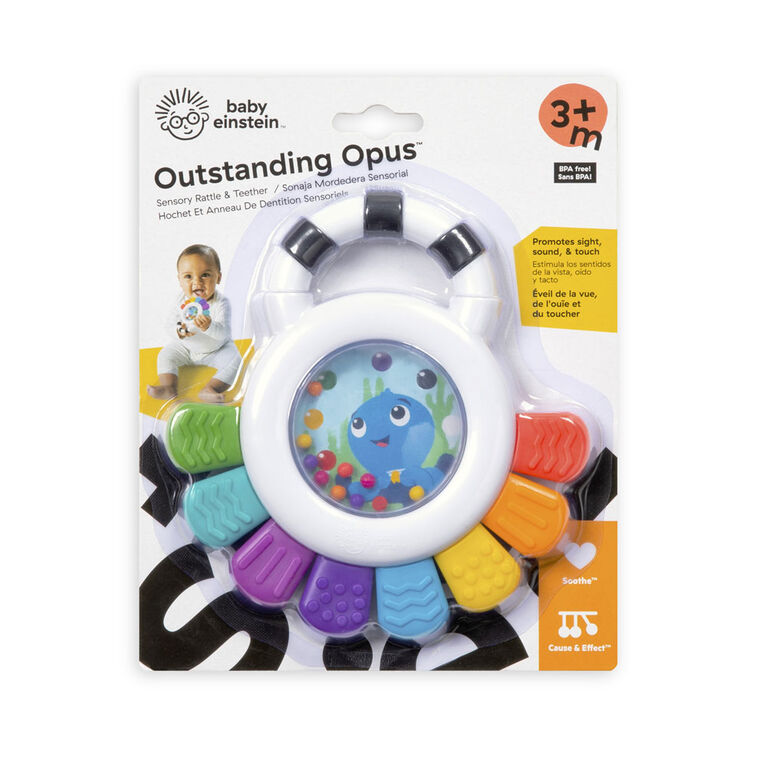 Baby Einstein Outstanding Opus 3m+ | Multi-Sensory Teether & Rattle