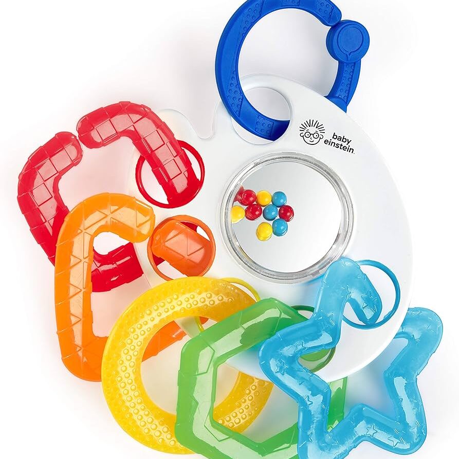 Baby Einstein Shake, Rattle & Soothe | Multi-Sensory Teether & Rattle Toy