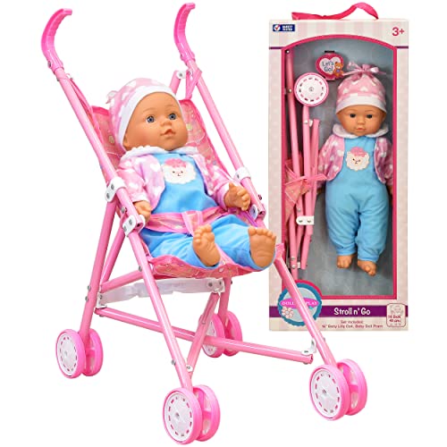 Band Beauty Talking Baby With Stroller | Role-Play Doll Set for Little Moms & Dads