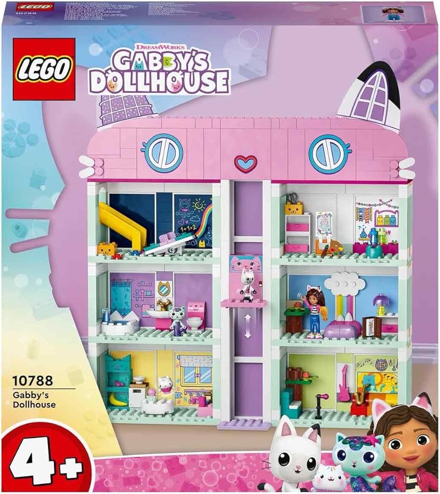 LEGO Gabby’s Dollhouse (10788) | 8-Room Playhouse for Kids