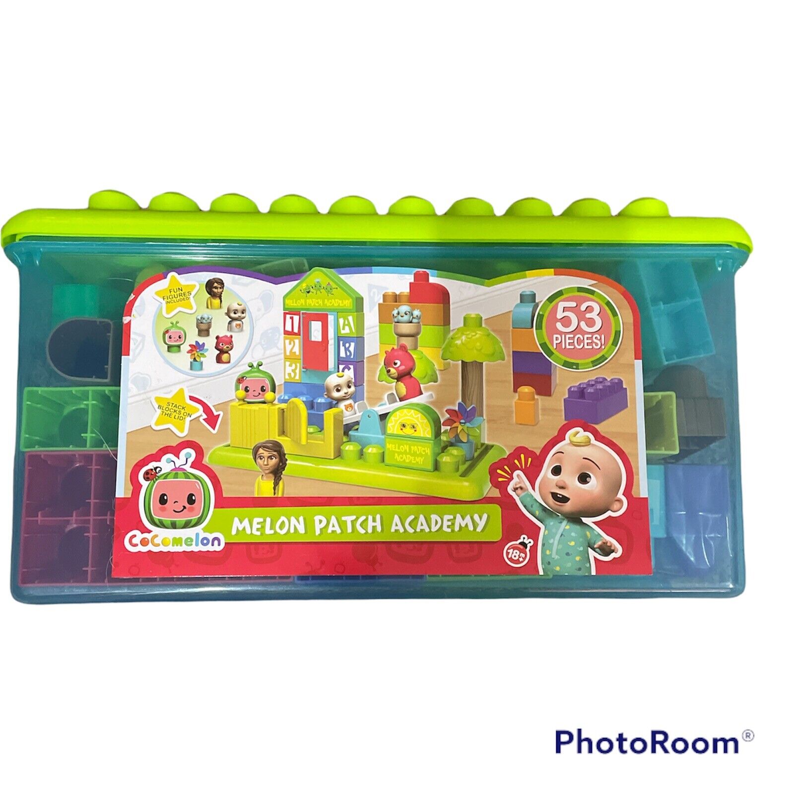 Cocomelon – Melon Patch Academy | 53-Piece Educational Block Set