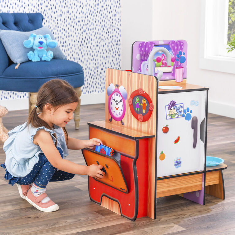 Blue’s Clues & You! Cooking Up Clues Play Kitchen | Interactive 4-in-1 Playset