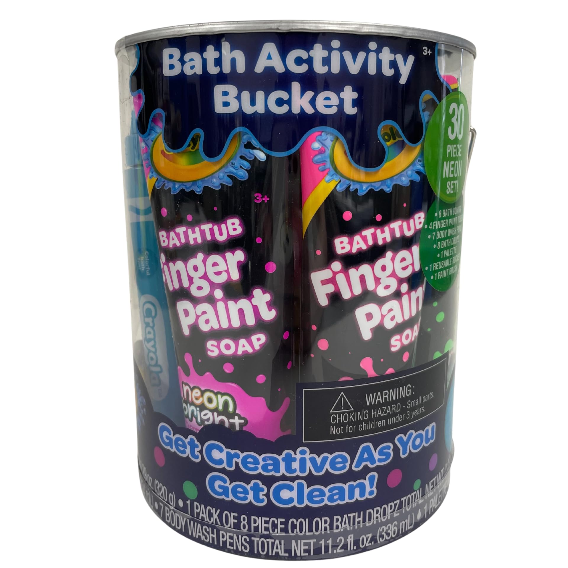 Crayola Bright Bath Activity Bucket | 30-Piece Creative Bath Set