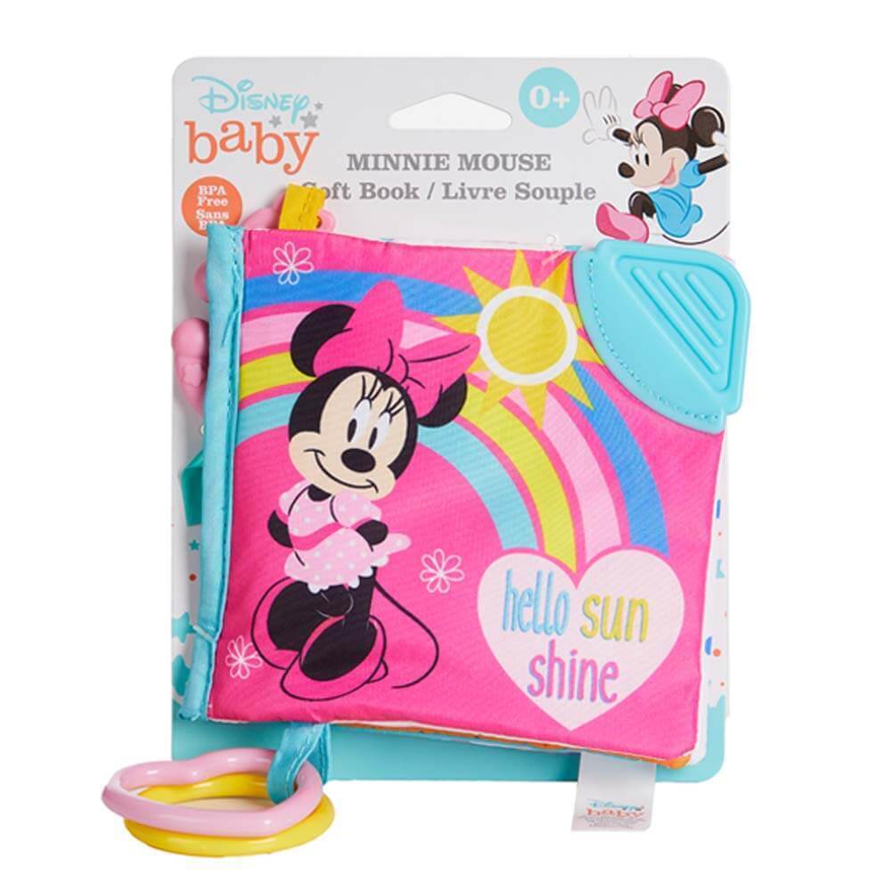 Disney Baby Minnie Mouse Soft Book | Interactive & Sensory Fun for Infants