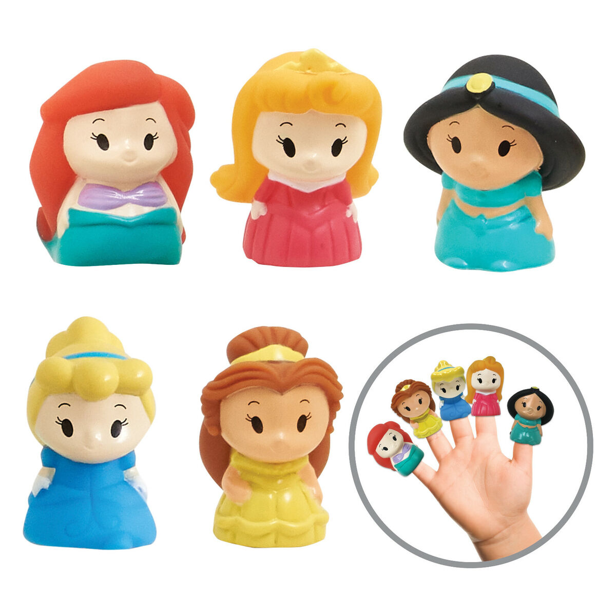 Disney Princess Bath Time Finger Puppets | Fun & Educational Play