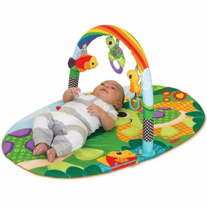 Infantino Activity Gym | Sparkle Explore & Store Portable Play Mat for Babies