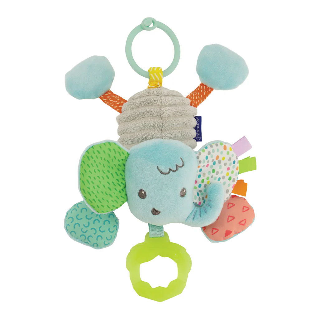 Infantino Pull & Shake Jittery Pal | Wiggly Fun for Little Hand