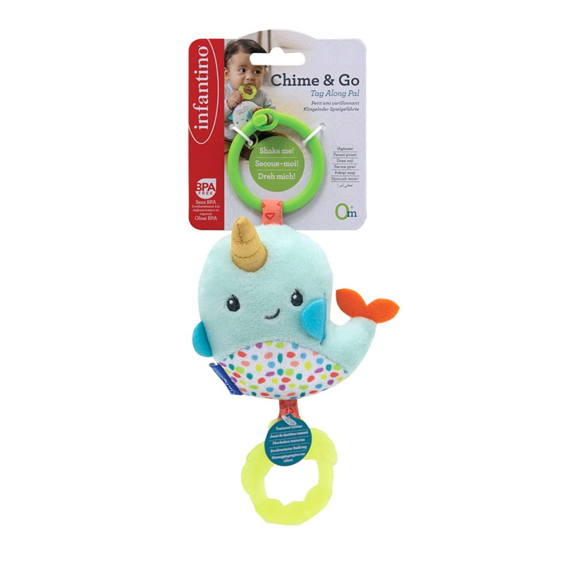 Infantino Shake Me! Chime | Sensory Fun & Soothing On the Go