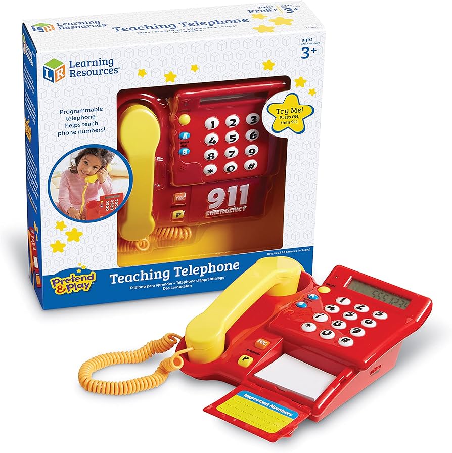 Jr. Tots Teaching Telephone | Dial, Learn & Communicate with Confidence