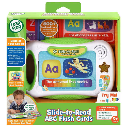 LeapFrog Slide-to-Read ABC Flash Cards | Learn Letters, Words & Sounds