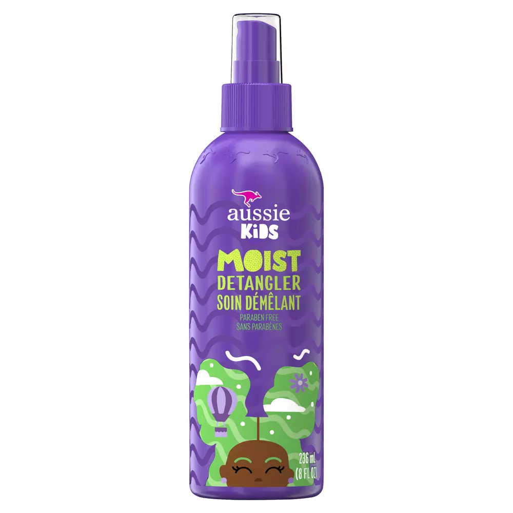 Aussie Kids Moist Detangler – Soin Démêlant Spray for Smooth, Knot-Free Hair (6.8 oz)