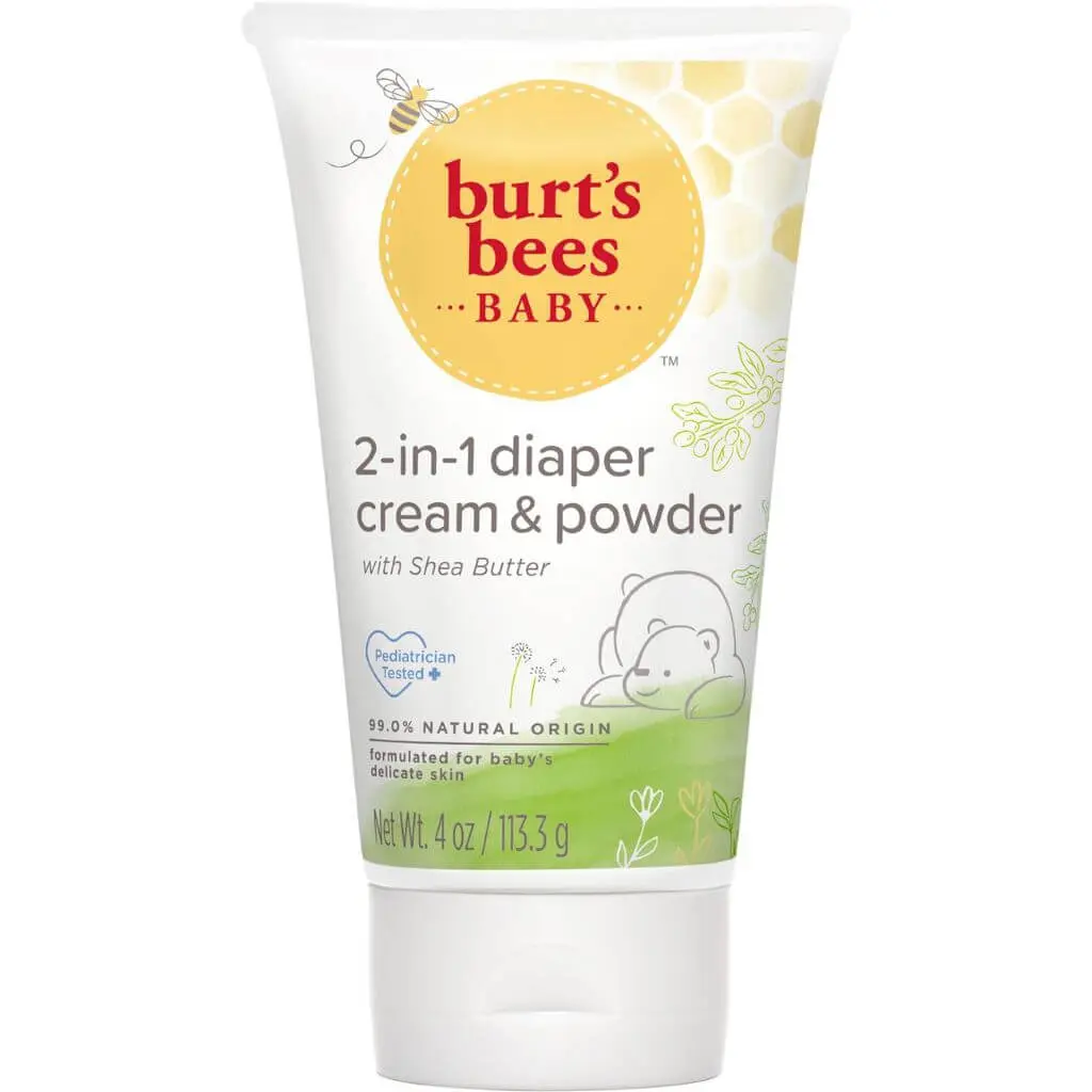 Burt’s Bees Baby 2-in-1 Diaper Cream & Powder – Natural Rash Protection (113g)