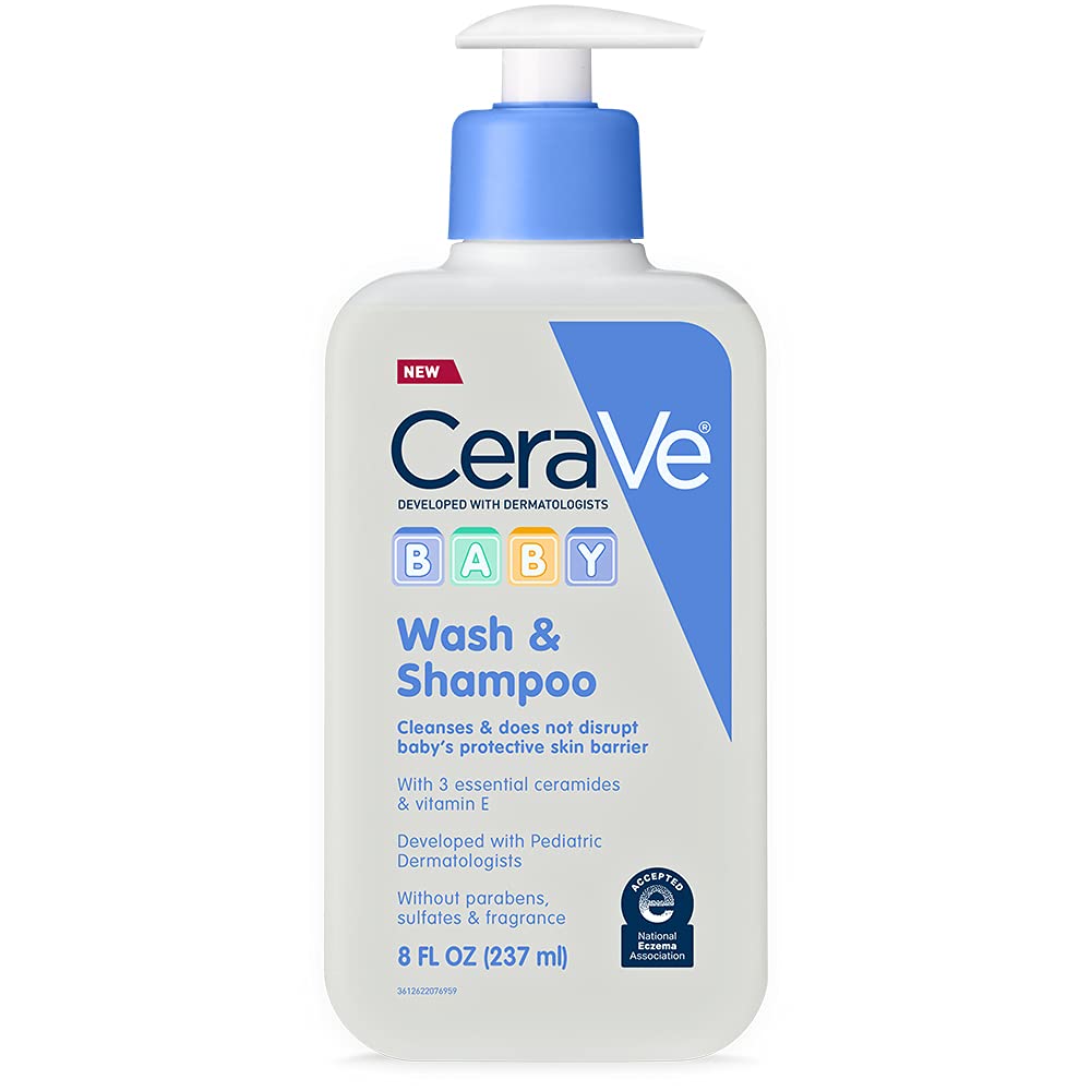 CeraVe Baby Wash & Shampoo – Gentle & Tear-Free Cleansing