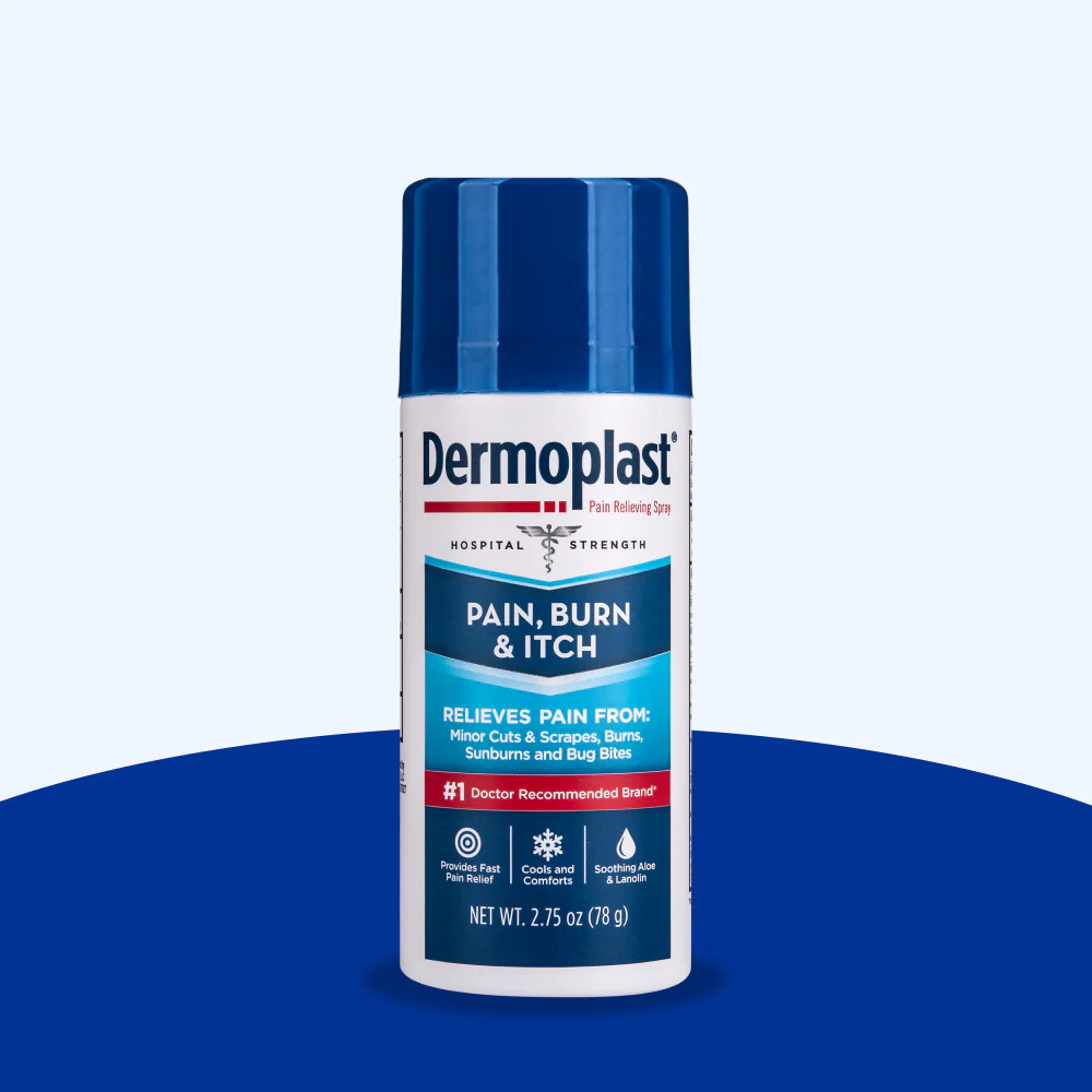 Dermoplast Pain, Burn & Itch Spray – Fast Relief for Minor Skin Irritations