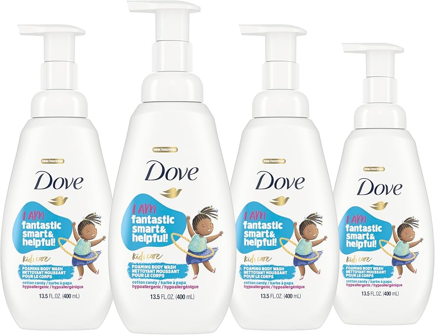 Dove KidsCare Foaming Body Wash – Gentle & Fun Bath Time for Kids