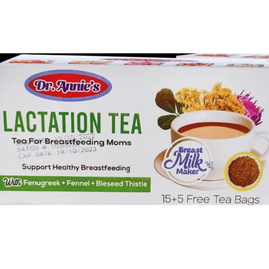 Dr. Annie’s Lactation Tea – 15+5 Tea Bags for Boosting Milk Production