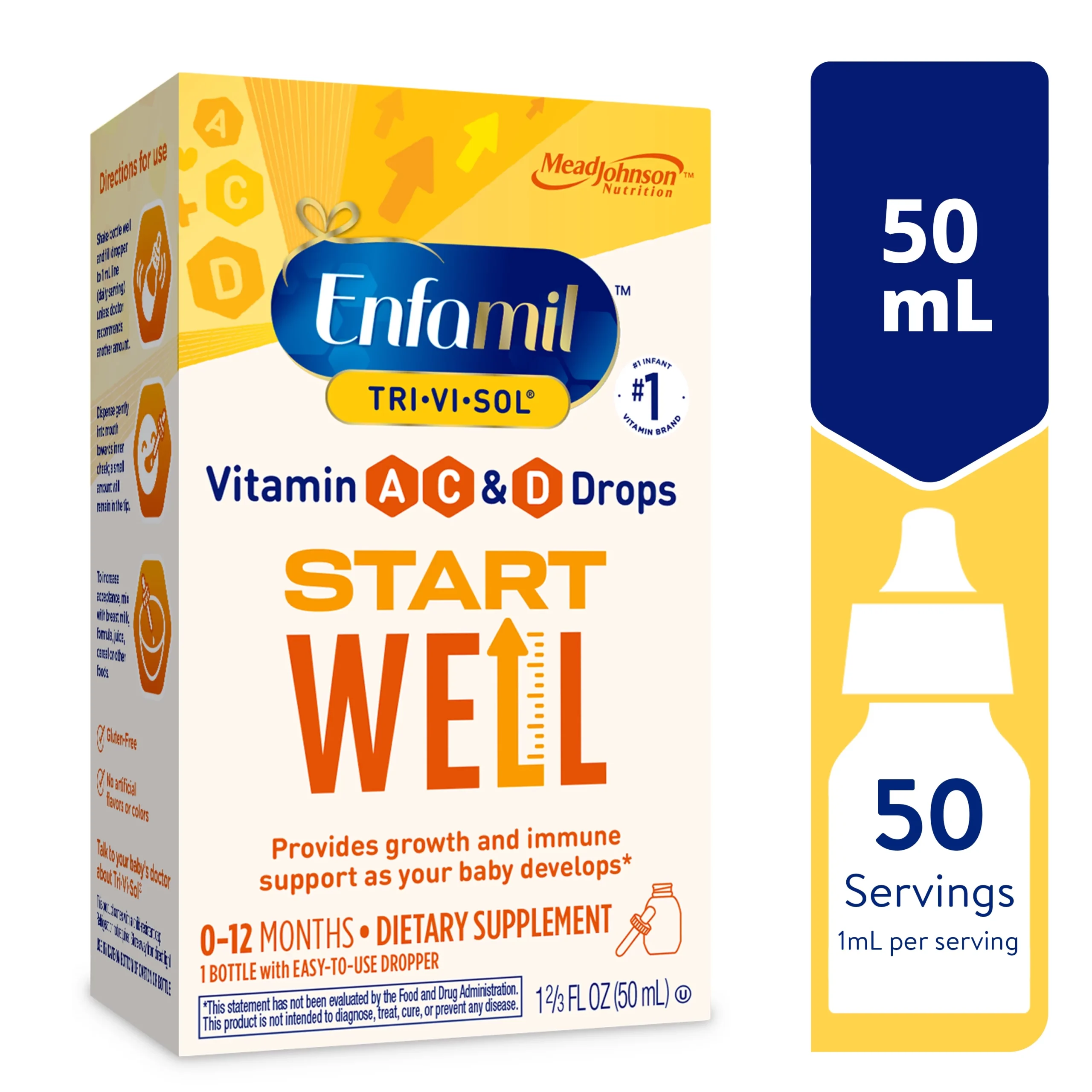 Enfamil TRI-VI-SOL – Liquid Vitamins A, C & D for Infants