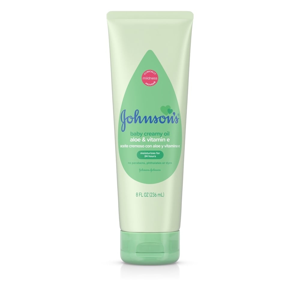 Johnson’s Creamy Oil Acelite – Gentle Hydration for Baby’s Delicate Skin (236ml)