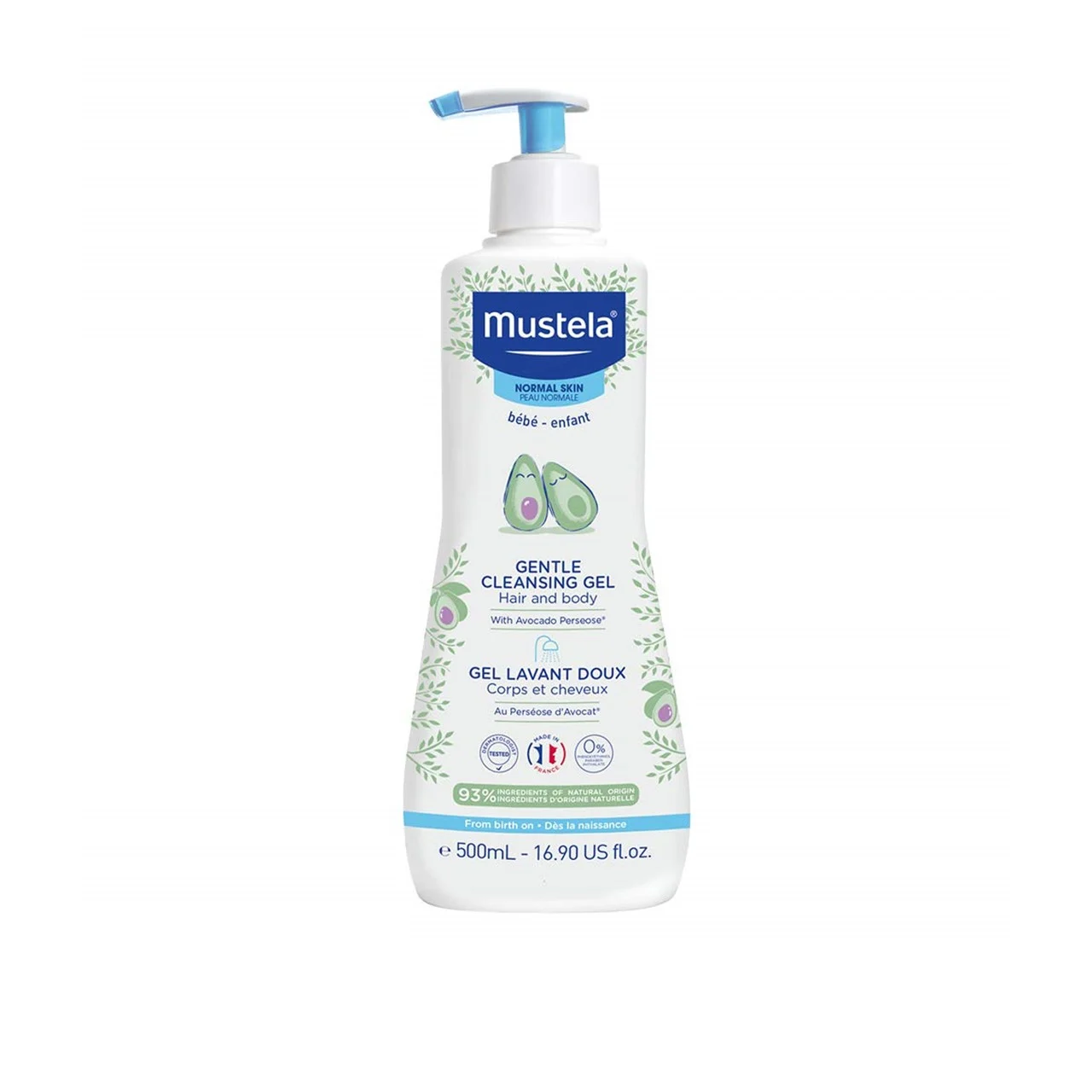 Mustela Gentle Cleansing Gel – Soothing Care for Baby’s Hair & Skin (500ml)