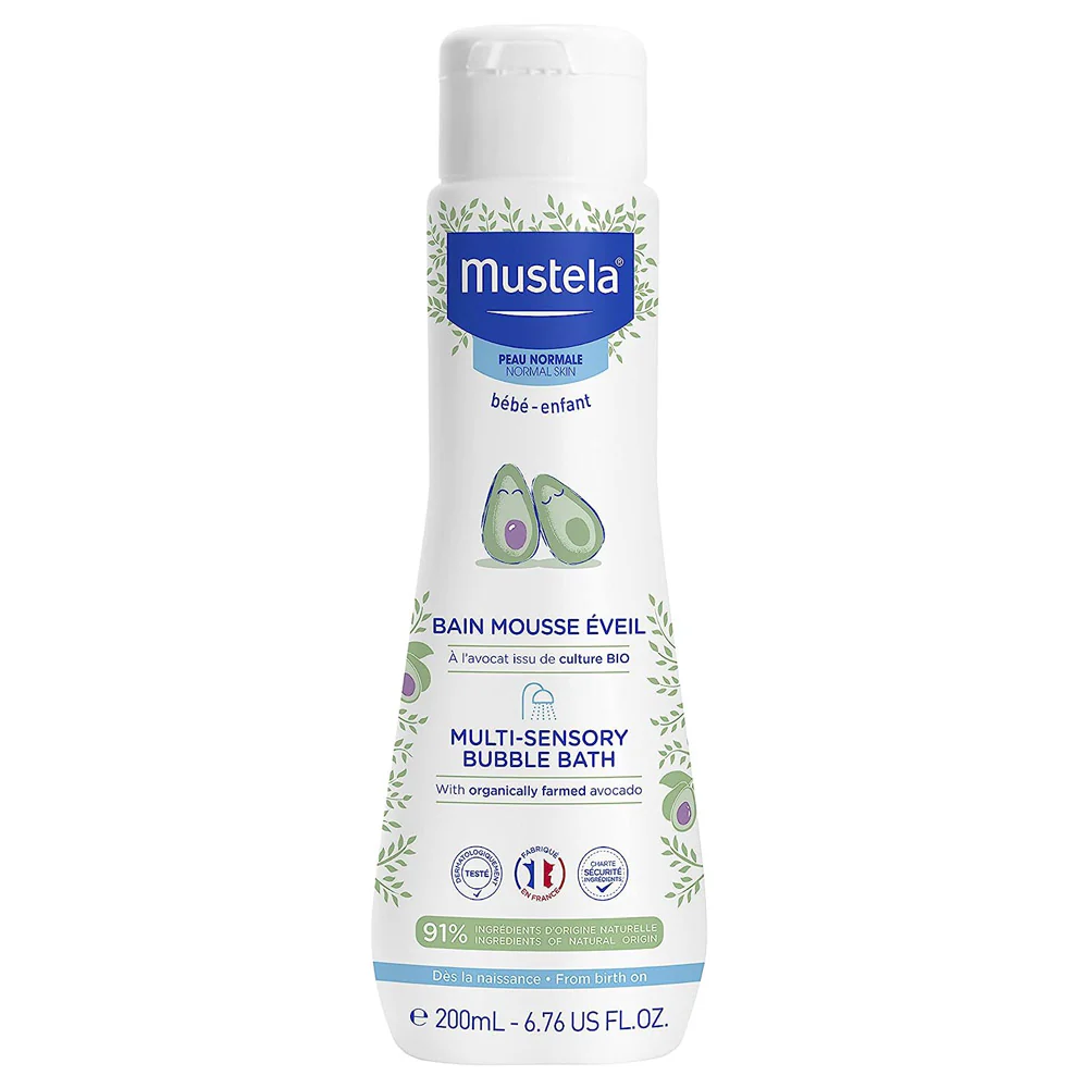 Mustela Multi-Sensory Bubble Bath – Gentle & Hydrating (200ml)