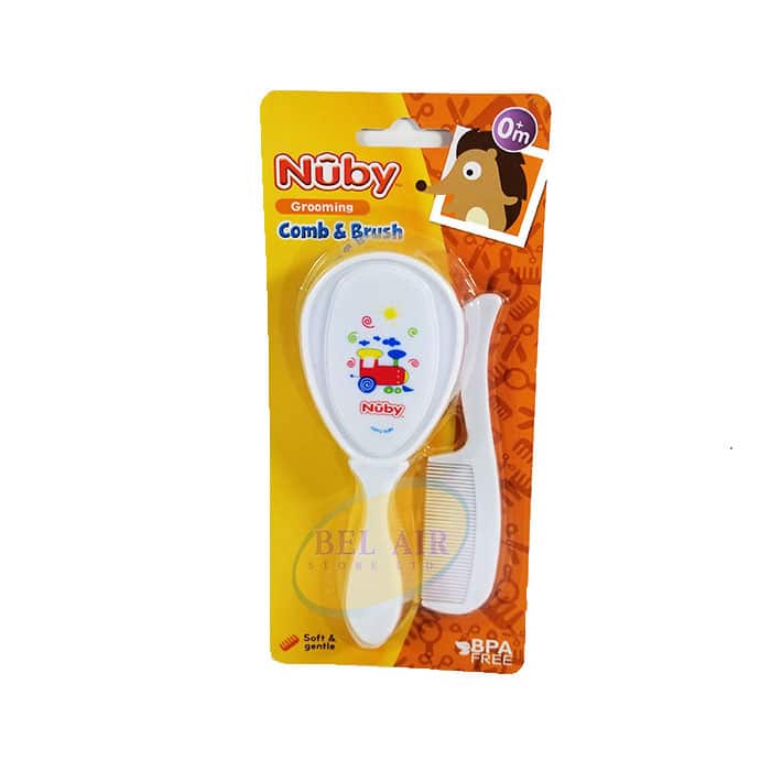 Nuby Grooming Comb & Brush Set – Gentle Care for Baby’s Scalp