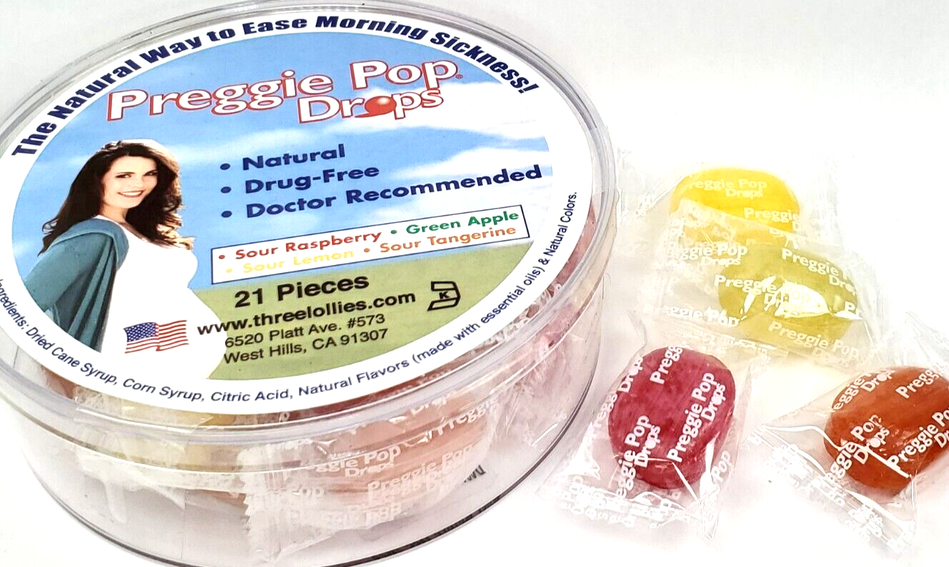 Preggie Pop Drops (21pcs) – Natural Morning Sickness & Nausea Relief