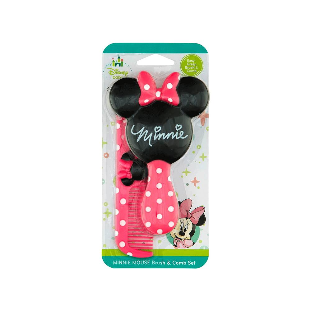 Safety 1st Minnie Mouse Brush & Comb Set – Gentle Baby Hair Care with Disney Magic