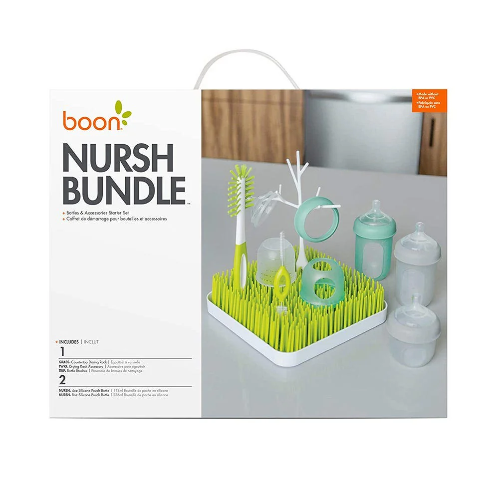 Boon Nursh Bundle Bottles & Accessories Starter Set – Complete Feeding Solution