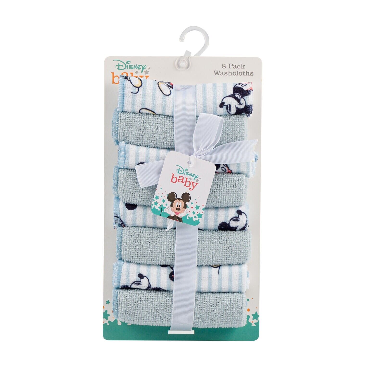 Disney Baby 8-Pack Washcloths – Mickey Mouse Designs