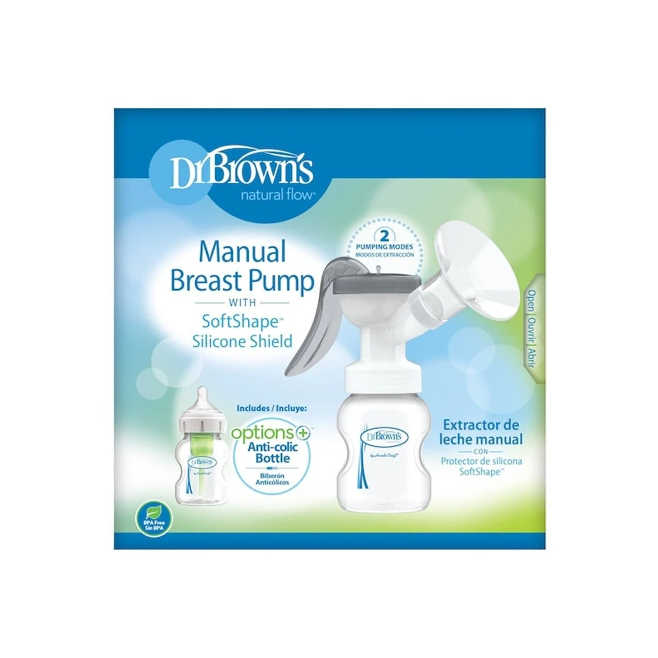 Dr. Brown’s Manual Breast Pump – SoftShape Silicone Shield