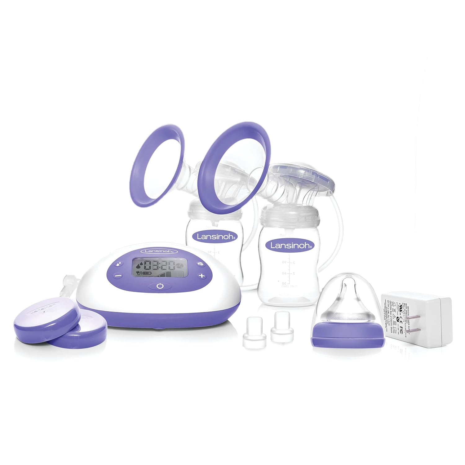 Lansinoh Breast Pump – Comfortable, Cordless, Adjustable Pumping Solution
