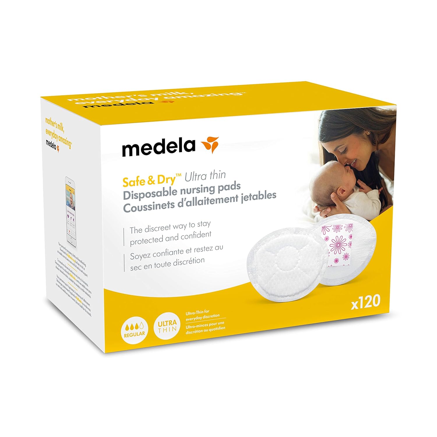 Medela Safe & Dry Ultra Thin Disposable Nursing Pads – BPA-Free Absorbent Nursing Protection