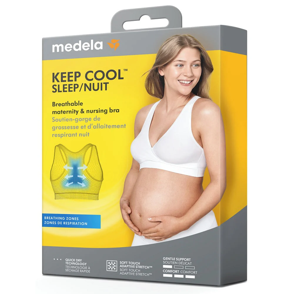 Medela Keep Cool™ Breathable Maternity & Nursing Bra – Adaptive Stretch Wireless Comfort