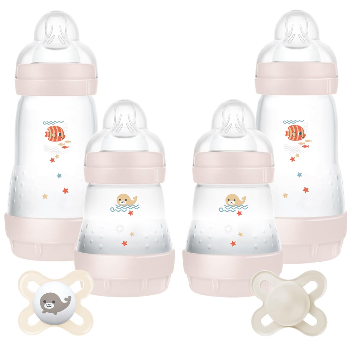 MAM Feed & Soothe Gift Set – Newborn Bottles & Pacifiers