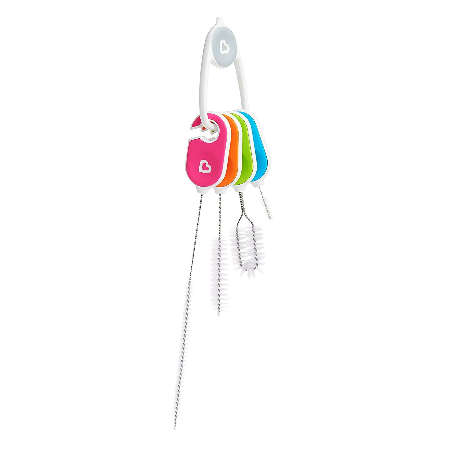 Munchkin 4-Piece Bottle & Cup Cleaning Brush Set – Straw, Spout, Lid & Detail Brushes