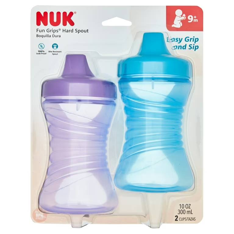 NUK Easy Grip – Fun Grips Hard Spout Sippy Cup (12m+)