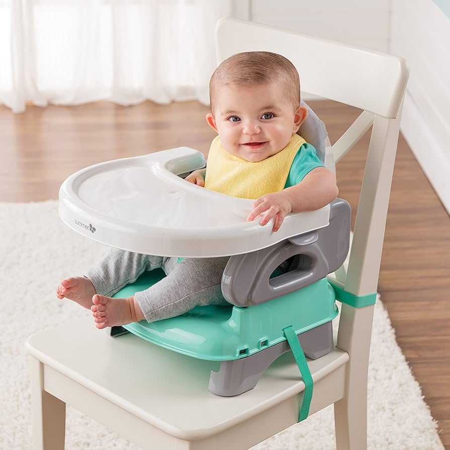 Summer Deluxe Comfort Folding Booster Seat – Portable & Easy-to-Clean Mealtime Solution