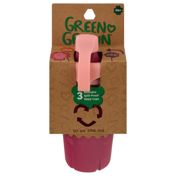 The First Years GreenGrown™ Reusable Spill-Proof Sippy Cups – Eco-Friendly & Durable