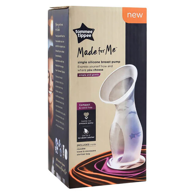 Tommee Tippee Made For Me Single Silicone Breast Pump – Gentle, Portable & Cord-Free