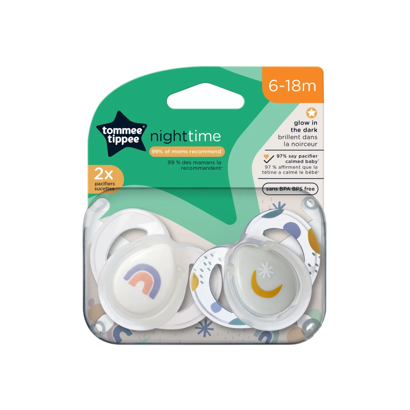 Tommee Tippee Pacifier – Glow-in-the-Dark, Gentle & Baby-Safe Comfort