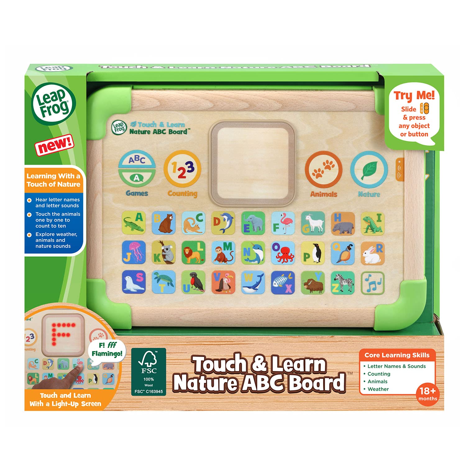 LeapFrog Touch and Learn Nature ABC Board – Interactive Learning with Nature & Letters