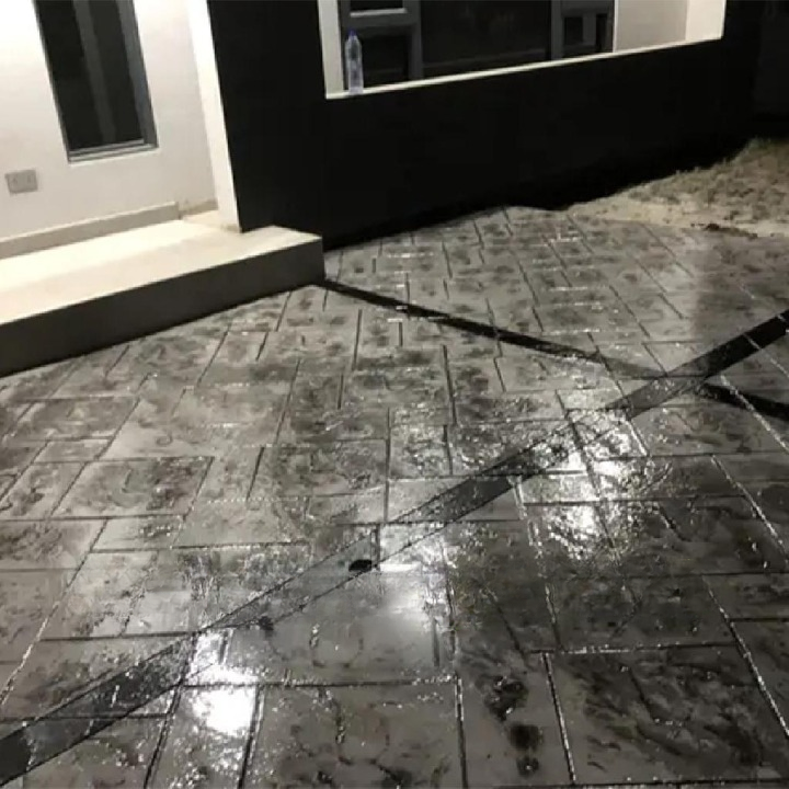 Collcrete - Bordered Stain Stamped Concrete